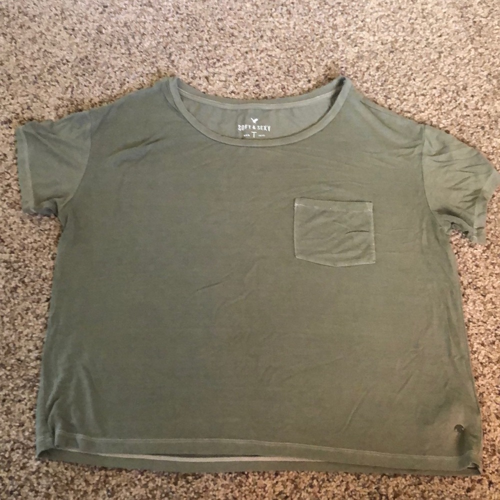 Army green basic shirt